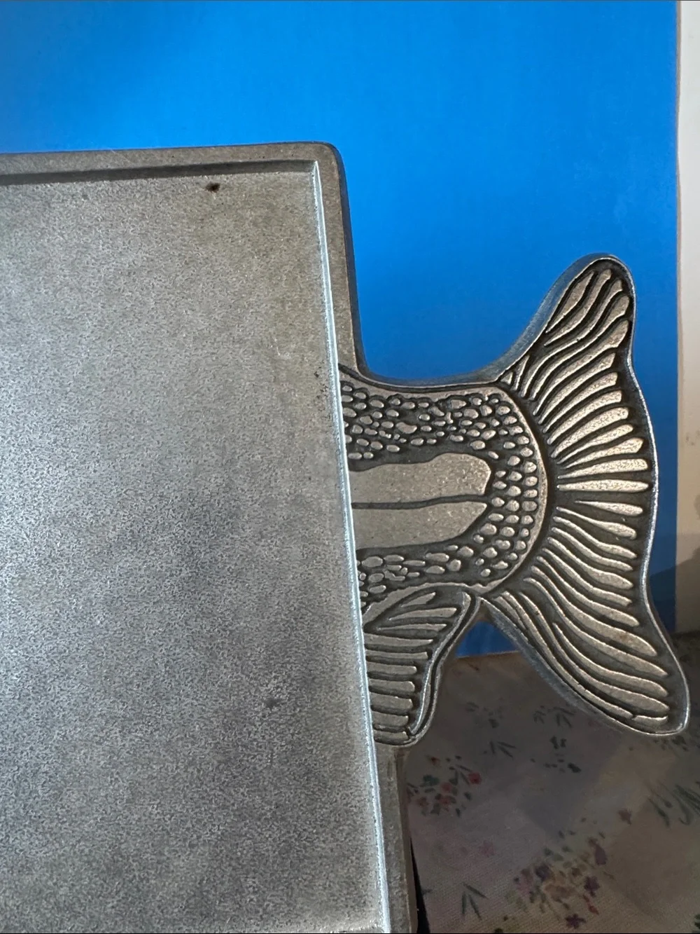 Vintage 1970s Wilton Armetale RWP Metal Fish Platter 21.5 Long